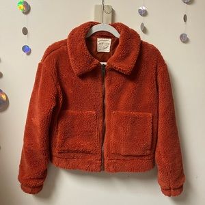 Fuzzy teddy Sherpa jacket size S